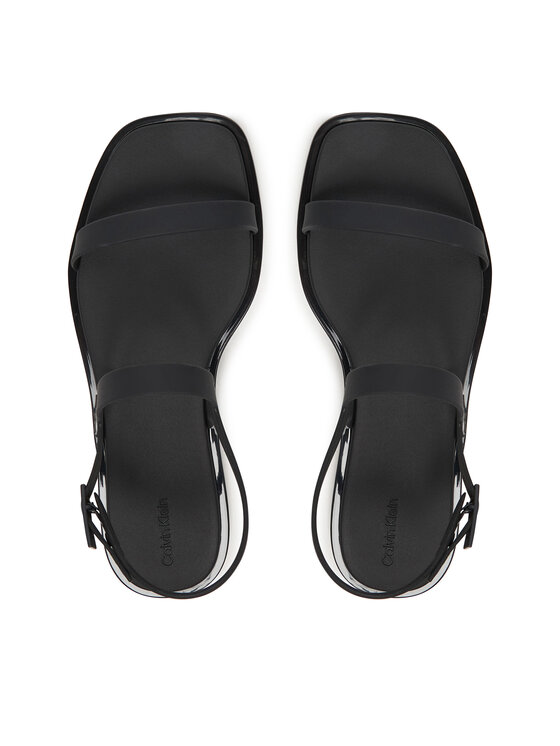 Calvin Klein Sandale Calvin Klein Jelly Sandal Sling Mat Tran Tpu HW0HW02969 Negru