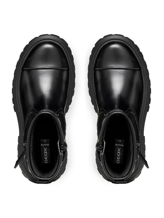 Geox Bokacsizma Geox J Maquinnens Girl J66M6B 000CN C9999 S Fekete