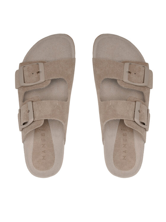 Manebi Şlapi Manebi Suede Traveler Nordic Sandals W 1.9 RT Maro