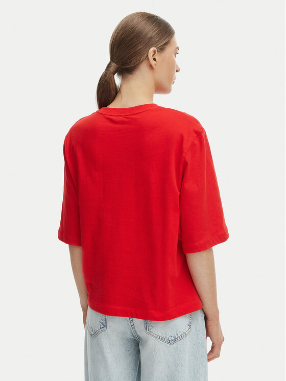 Tommy Hilfiger Tommy Hilfiger Camiseta WW0WW47811 Naranja Relaxed Fit
