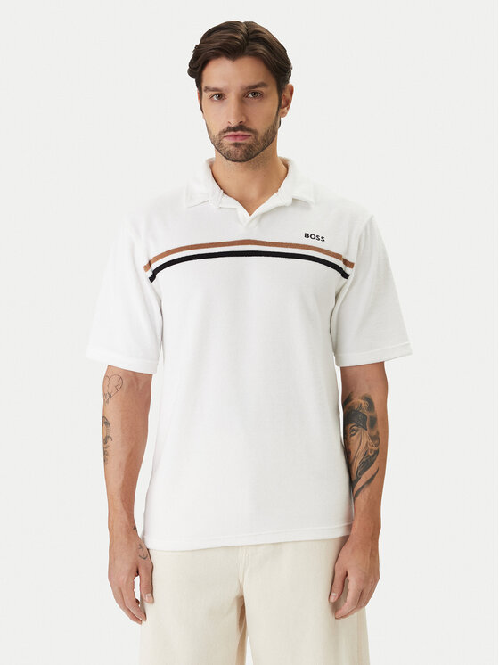BOSS BOSS Polo Iconic 50561186 Blanco Regular Fit