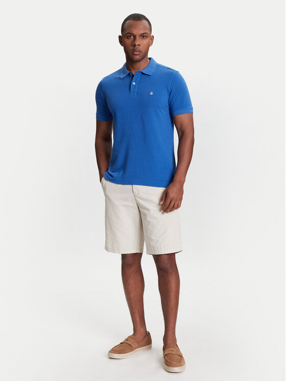 United Colors Of Benetton United Colors Of Benetton Поло 3089J3179 Голубий Regular Fit