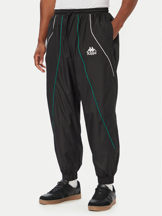 Kappa Kappa Pantaloni da tuta Authentic Olpin 322934W Nero Regular Fit