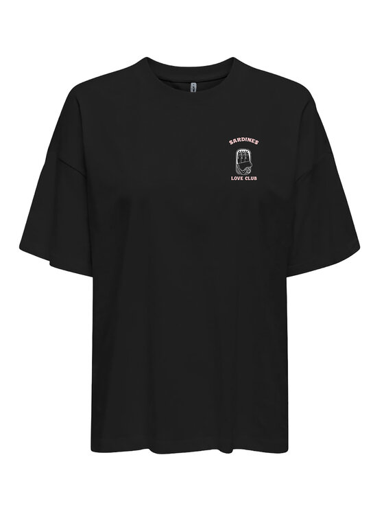 ONLY ONLY Футболка Vivvi 15346761 Чорний Regular Fit