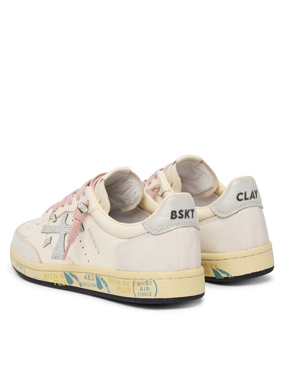 Premiata Sneakersy Premiata Bsktclad Bskt Clayd Var 8467 Kremowy