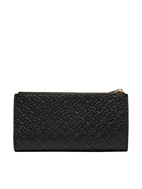 Tommy Hilfiger Πορτοφόλι Tommy Hilfiger Th Icon Long Bifold Mono AW0AW18989 Μαύρο
