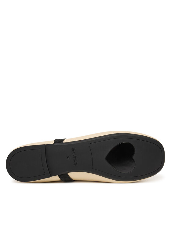 LOVE MOSCHINO Balerinke LOVE MOSCHINO JA11121G1OIE0110 Écru
