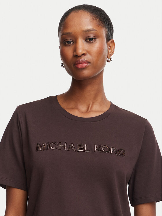 MICHAEL Michael Kors MICHAEL Michael Kors Camiseta MF6528D97J Marrón oscuro Regular Fit