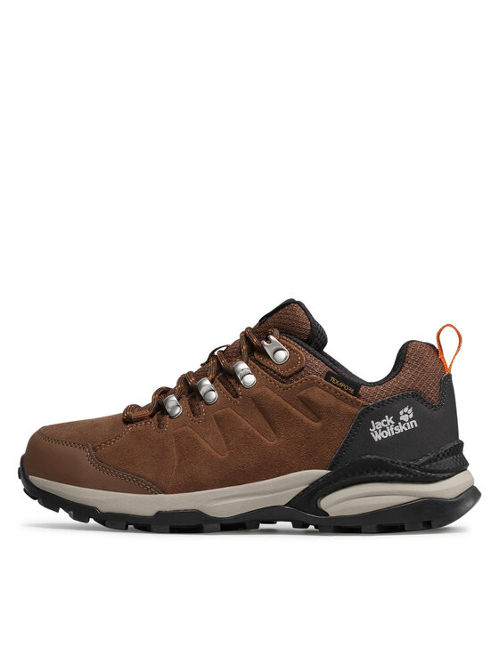 Jack Wolfskin Трекінгові черевики Jack Wolfskin Refugio Texapore Low W 4050821 Коричневий