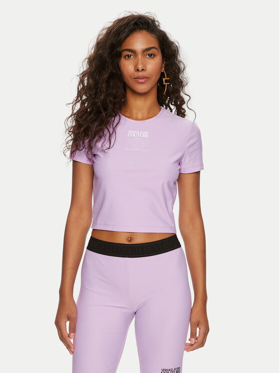 Versace Jeans Couture Versace Jeans Couture Футболка 76HAH602 Фіолетовий Slim Fit