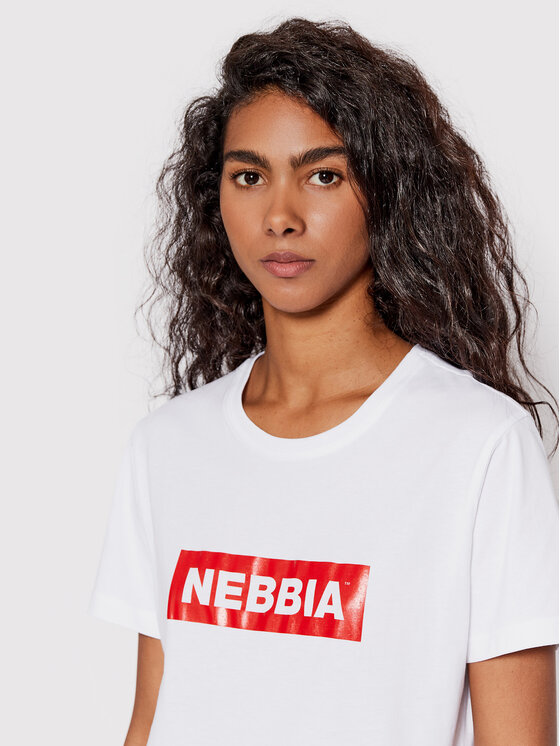 NEBBIA NEBBIA Футболка 592 Білий Regular Fit
