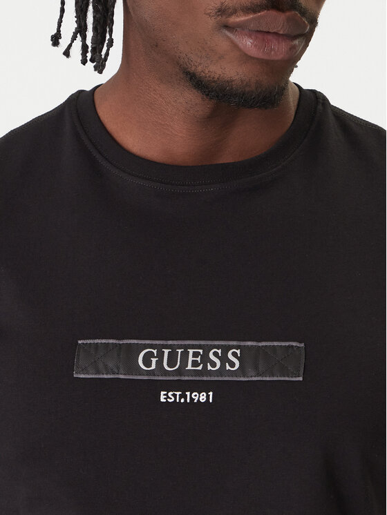 Guess Guess T-shirt M6RI17 J1314 Nero Slim Fit