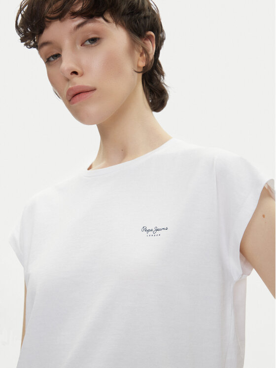 Pepe Jeans Pepe Jeans Футболка Blooma PL506030 Білий Regular Fit