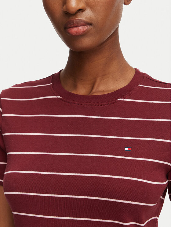 Tommy Hilfiger Tommy Hilfiger Póló New Cody WW0WW40587 Piros Slim Fit