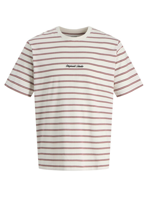 Jack & Jones Jack & Jones T-shirt Norrebro Stripe 12291021 Crema Regular Fit