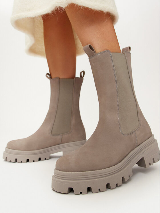 Tamaris Členková obuv s elastickým prvkom Tamaris 1-25498-41 Sivá