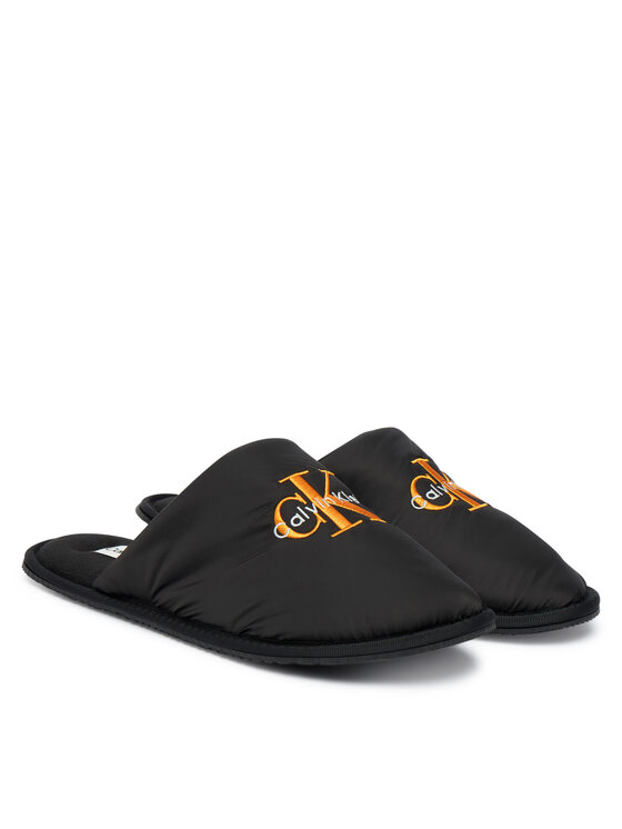 Calvin Klein Пантофи Calvin Klein Hotel Slipper Mono Embro YM0YM01392 Черен