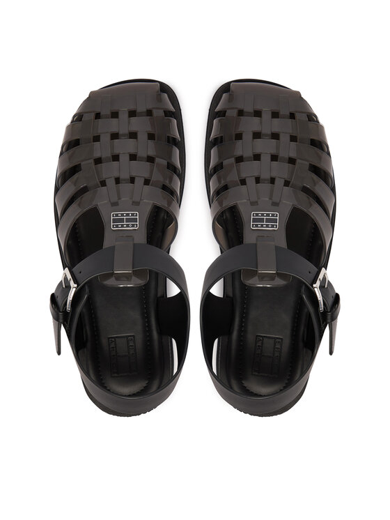 Tommy Jeans Sandalias Tommy Jeans Jelly Chunky Cleat Fisherman EN02949 Negro