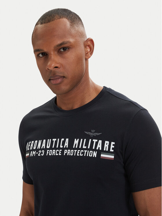 Aeronautica Militare Aeronautica Militare Camiseta 261TS1942UJ00538 Azul marino Regular Fit