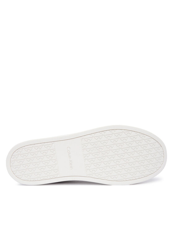 Calvin Klein Tenisice Calvin Klein Classic Cupsole Laceup Tape Lth YM0YM01430 Bijela