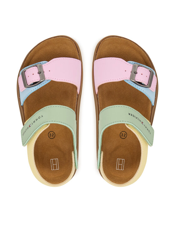Tommy Hilfiger Sandali Tommy Hilfiger T3A2-34307-0326 S Pisana