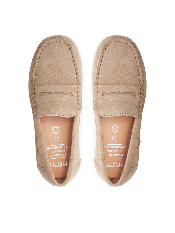 Geox Mokasíny Geox J New Fast Boy J826CA 00022 C5014 S Béžová