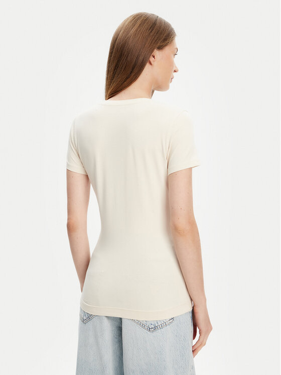 Guess Guess Camiseta W5YI08 J1314 Écru Regular Fit