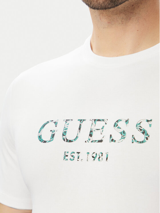 Guess Guess Футболка M4YI38 J1314 Білий Regular Fit