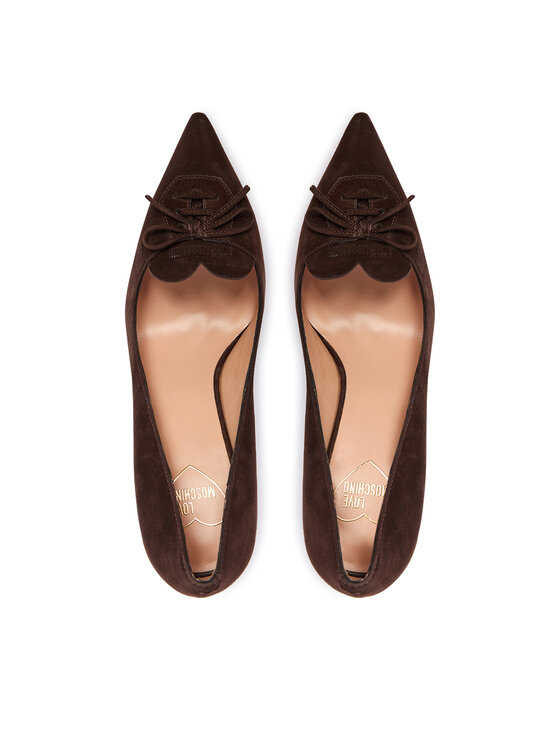 LOVE MOSCHINO Lodičky LOVE MOSCHINO JA10449G0NJA0313 Hnědá