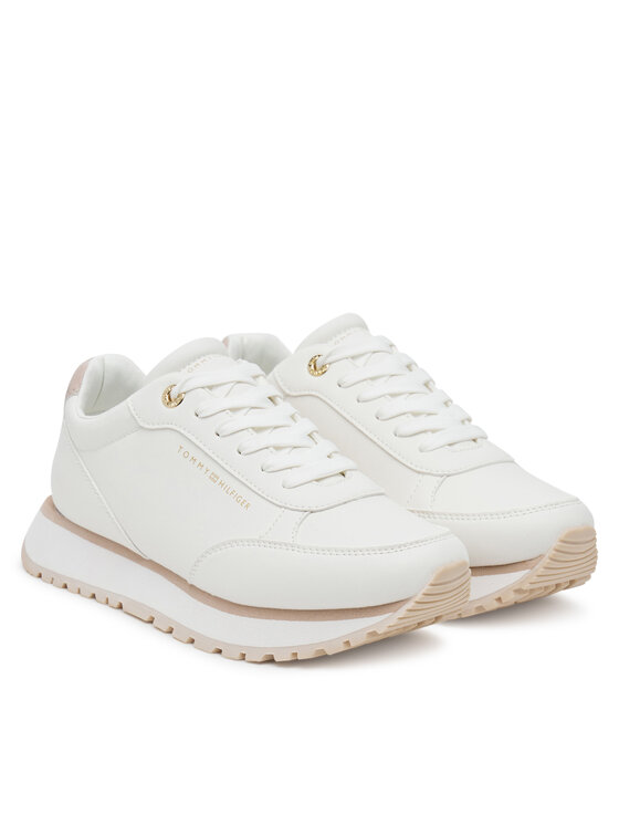 Tommy Hilfiger Sneakers Tommy Hilfiger Low Cut Lace-Up T3A9-33996-1355A Alb