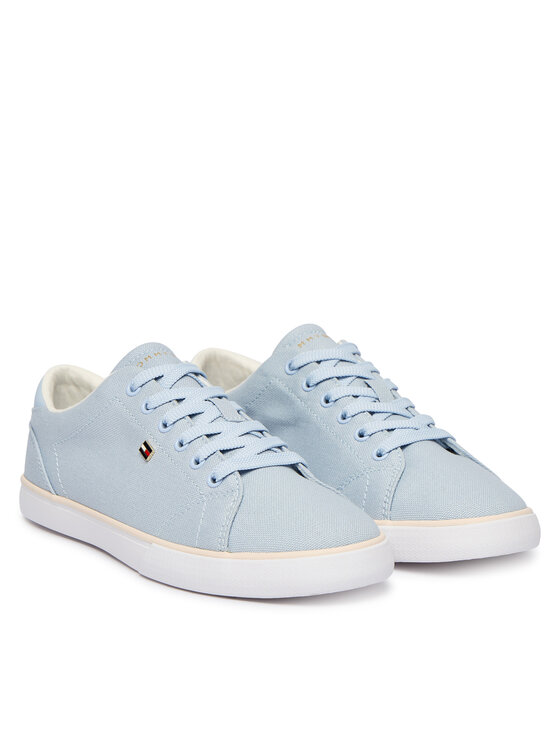 Tommy Hilfiger Kedai Tommy Hilfiger Th Low Profile Vulc Canvas FW0FW09102 Žydra