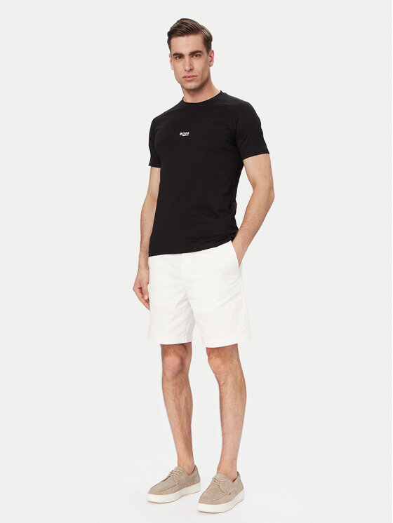 BOSS BOSS Camiseta 50517970 Negro Slim Fit
