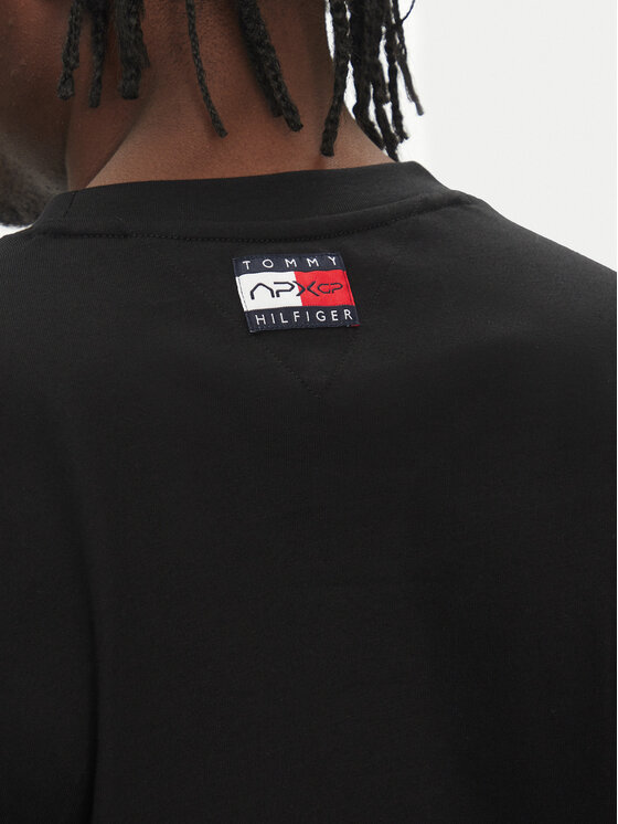 Tommy Hilfiger Tommy Hilfiger Majica F1 Movie MW0MW41390 Črna Regular Fit