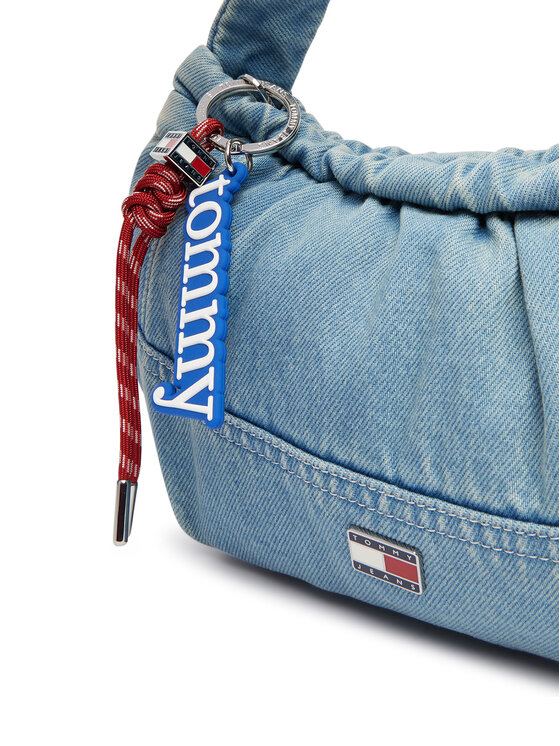 Tommy Jeans Torbica Tommy Jeans Tjw Icon Charms Denim Shlder Bag AW0AW18883 Plava