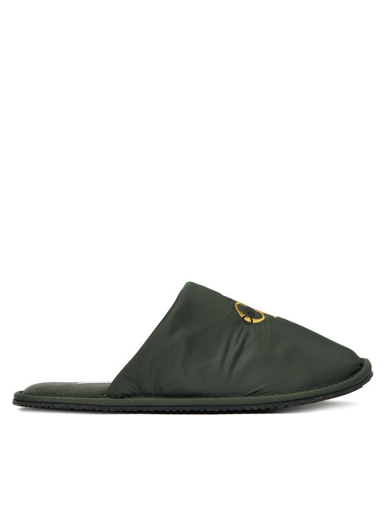 Calvin Klein Copati Calvin Klein Hotel Slipper Mono Embro YM0YM01392 Zelena