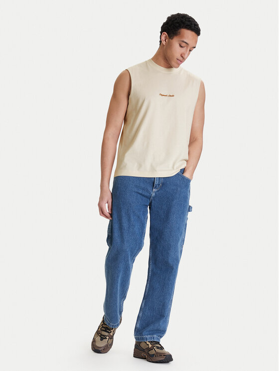 Jack & Jones Jack & Jones Camiseta sin mangas Norrebro Emb 12292009 Écru Regular Fit