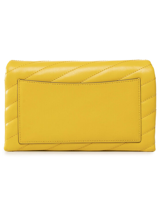 Tory Burch Дамска чанта Tory Burch Kira Chevron Chain Wallet 64068 Жълт