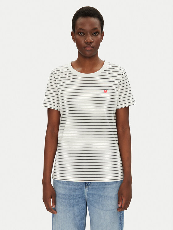 Fransa Fransa Футболка 20615521 Білий Regular Fit