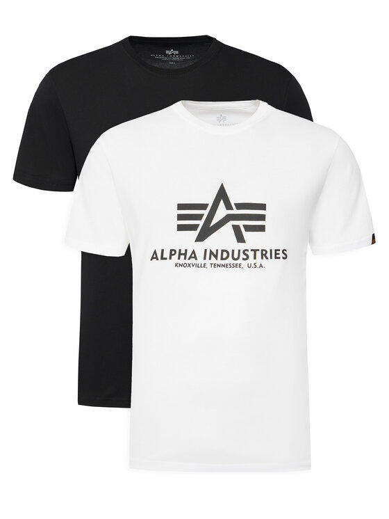 Alpha Industries Alpha Industries Komplet t-shirt majic﻿ Basic 106524 Bela Regular Fit