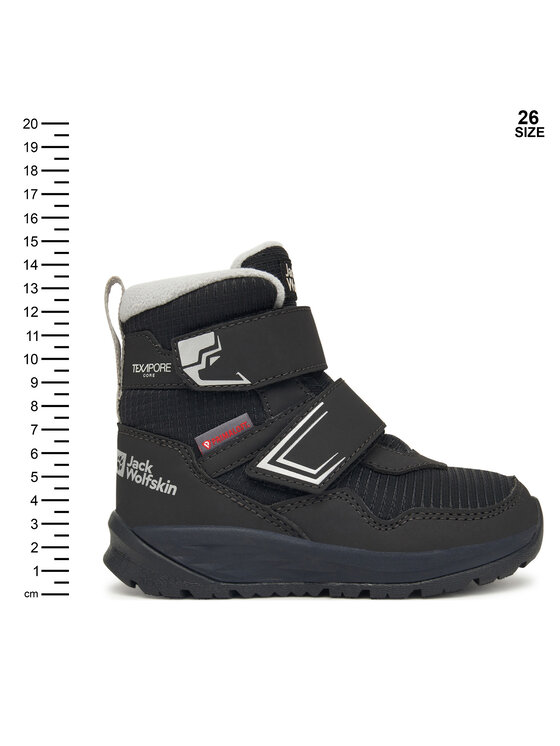 Jack Wolfskin Снігоходи Jack Wolfskin Polar Bear B Texapore Mid VC K A62144 Чорний