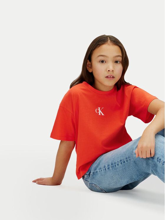 Calvin Klein Jeans Calvin Klein Jeans Camiseta LVCKSJA16G Rojo Boxy Fit