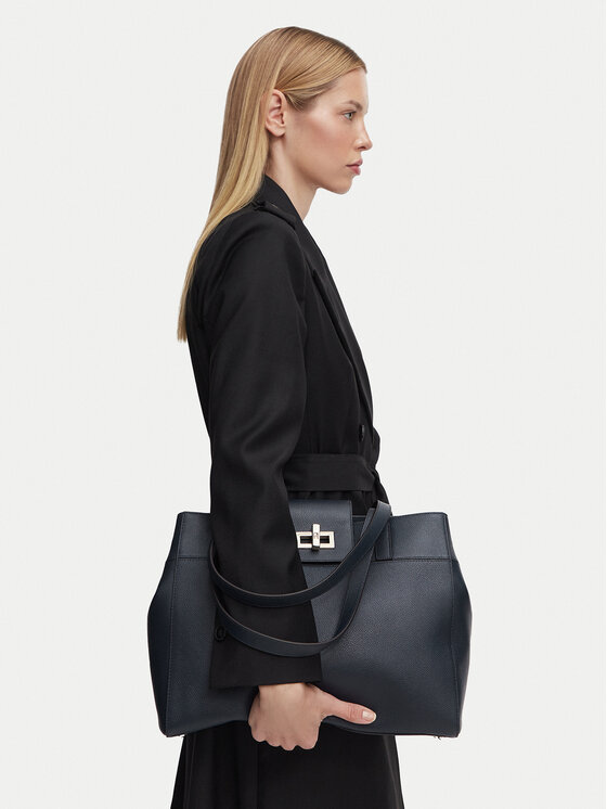 Furla Ročna torba Furla Amelia L Tote WB01952 BX4546 CN 4852S Mornarsko modra