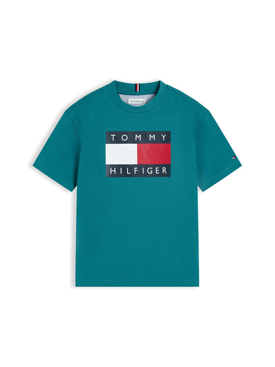 Tommy Hilfiger Tommy Hilfiger Camiseta Heritage KB0KB10340 Verde Regular Fit