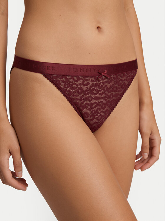 Tommy Hilfiger Tommy Hilfiger Tangas UW0UW06348 Rojo oscuro