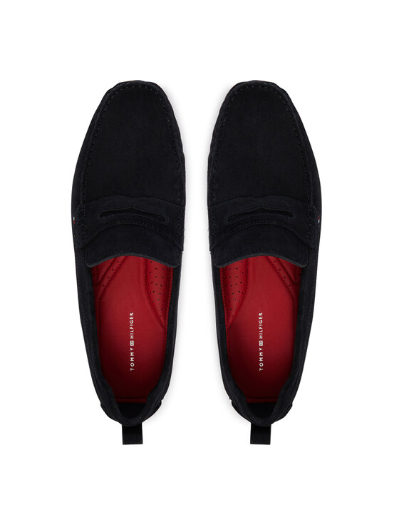 Tommy Hilfiger Мокасини Tommy Hilfiger Core Hilfiegr Suede Driver FM0FM05789 Тъмносин