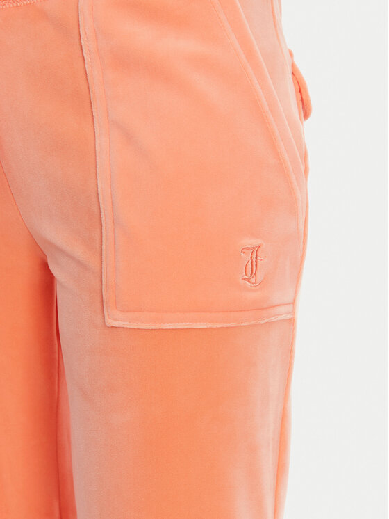 Juicy Couture Juicy Couture Spodnji del trenirke Layla JCSEBJ001 Oranžna Flared Leg