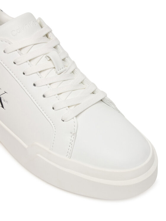 Calvin Klein Sneakersy Calvin Klein Chunky Cupsole Laceup Lth Ml YW0YW01947 Bílá