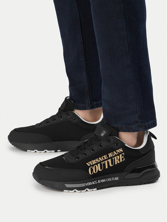 Versace Jeans Couture Снікерcи Versace Jeans Couture 80YA3SA5 Чорний
