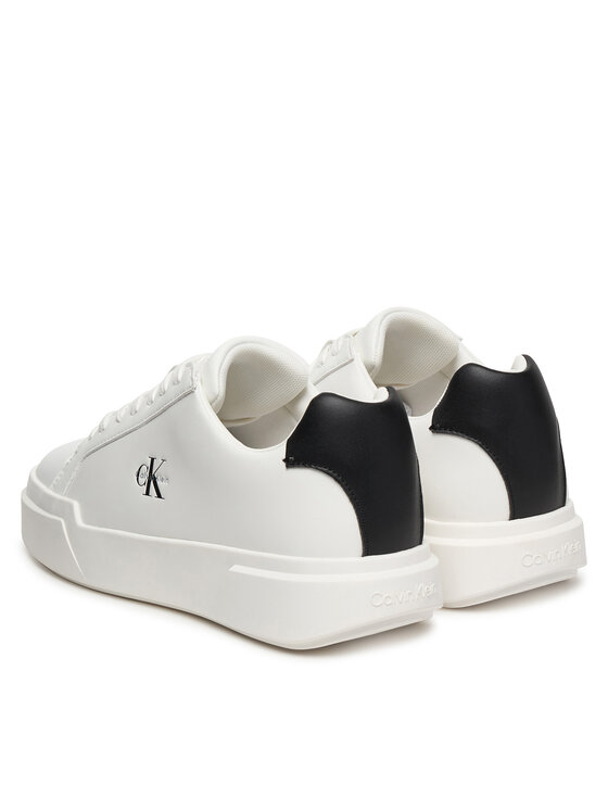 Calvin Klein Sneakers Calvin Klein Chunky Cupsole Laceup Lth Ml YW0YW01947 Alb