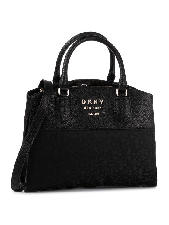 DKNY Soma DKNY Noho Md Trpl Compt Satchel Logo R91DFA75 Melns